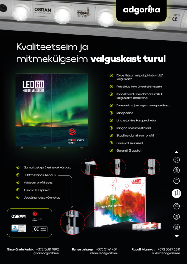 Vuokraus - LEDGO 100x245 - AdExpo